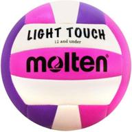 🏐 molten ms240-3 light touch volleyball: vibrant red, white, and blue design for superior performance логотип