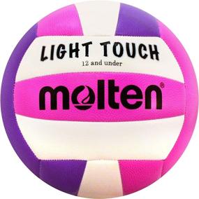 img 1 attached to 🏐 Molten MS240-3 Light Touch Volleyball: Vibrant Red, White, and Blue Design for Superior Performance