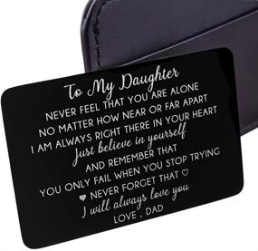 img 4 attached to Daughter Christmas Valentine Graduation Inspirational Women's Handbags & Wallets for Wallets