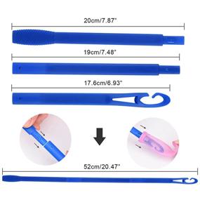 img 1 attached to 💆 Магические крутилки для волос Оргриммара: идеальный набор для создания причесок без тепла для длинных волос (55 см, 30 крутилок)