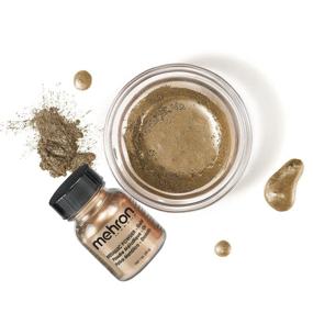 img 3 attached to Glamorous Mehron Makeup Metallic Powder (1 oz) (Gold) – Shimmer in Style!