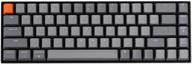 ⌨️ keychron k6: compact 68-key wireless gaming mechanical keyboard with white led backlight, n-key rollover, and optical red switch - compatible with mac and windows logo