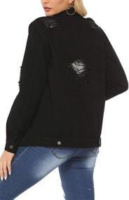 img 1 attached to Vosujotis Women Jackets Sleeve Button Women's Clothing