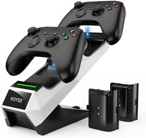 img 4 attached to 🎮 VOYEE Xbox Series X Controller Charger Stand - Fast Dual Charging Station for S/X + 2 Battery Packs for Xbox Series X Controllers (Not for One Series)