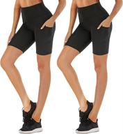 🩳 comfortable fullsoft 3 pack biker shorts for women - perfect for summer workout, running, yoga - available in regular and plus sizes! logo