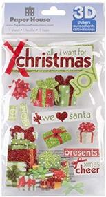 img 1 attached to 🎅 STDM-179E 3D Stickers, All I Want for Christmas by Paper House Productions