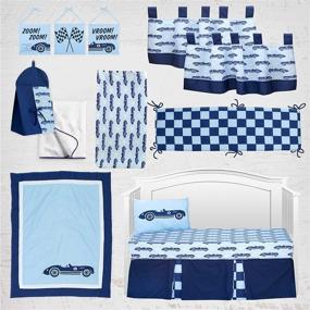 img 3 attached to 🚗 Pam Grace Creations 13-Piece Crib Bedding Set for Boys: Soft and High-Quality Material with Vibrant Colors, Ideal for Creating Your Dream Nursery Room - Cars Theme, Weighing 4 lb