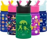 🐢 simple modern 10oz summit kids water bottle thermos with straw lid - tmnt: turtle town - premium double-walled insulation, bpa-free, & dishwasher safe логотип