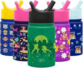 img 4 attached to 🐢 Simple Modern 10oz Summit Kids Water Bottle Thermos with Straw Lid - TMNT: Turtle Town - Premium Double-Walled Insulation, BPA-Free, & Dishwasher Safe