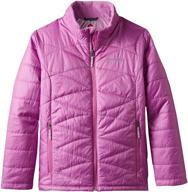 🧥 columbia sportswear girl's mighty lite jacket: stay warm and stylish with this lightweight outerwear logo