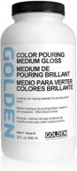 🎨 enhance your art with golden artist colors color pouring medium! discover the glossy brilliance of 32 ounce bottle (3501-7) logo