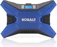 🔧 kobalt 120v & 12v portable air compressor inflator tire pump: efficient 120 psi with led display & nozzle needles logo