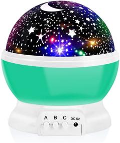 img 4 attached to 🌟 Votozi Kids Night Light - Star Night Light Projector with 360 Degree Rotation, 4 LED Bulbs, 9 Light Color Changing Options - USB Cable Included, Perfect Gift for Men, Women, and Children