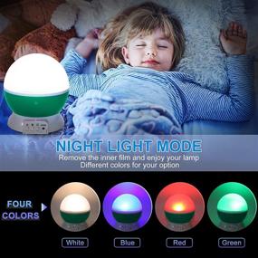 img 1 attached to 🌟 Votozi Kids Night Light - Star Night Light Projector with 360 Degree Rotation, 4 LED Bulbs, 9 Light Color Changing Options - USB Cable Included, Perfect Gift for Men, Women, and Children