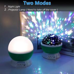 img 2 attached to 🌟 Votozi Kids Night Light - Star Night Light Projector with 360 Degree Rotation, 4 LED Bulbs, 9 Light Color Changing Options - USB Cable Included, Perfect Gift for Men, Women, and Children