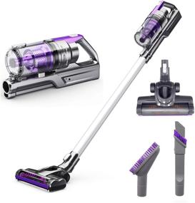 img 3 attached to 🔋 Powerful Cordless Stick Vacuum Cleaner: VViViD REV Bigfoot Turbo Purple with Lithium Ion Battery