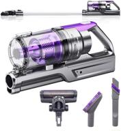 🔋 powerful cordless stick vacuum cleaner: vvivid rev bigfoot turbo purple with lithium ion battery логотип