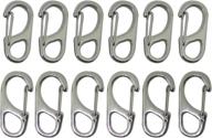 🔗 1.25in/32mm small carabiner clips with fixed eyehole, snap hooks, spring clasps, and keychain buckles - bytiyar логотип