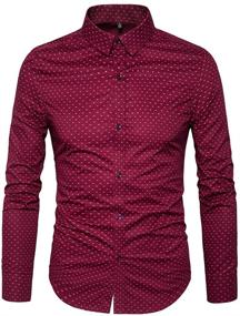 img 4 attached to 👔 MUSE FATH Printed Khaki Shirt - Size L for Men: Stylish Addition to Your Wardrobe - Shirts