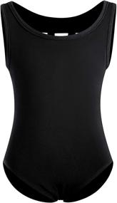 img 3 attached to DANSHOW Sleeveless Gymnastics Activewear 10 12 Black Sports & Fitness for Other Sports