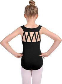 img 1 attached to DANSHOW Sleeveless Gymnastics Activewear 10 12 Black Sports & Fitness for Other Sports