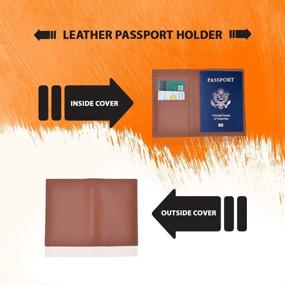 img 2 attached to Passport Protector - Genuine Leather SR