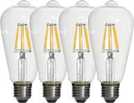 vintage equivalent daylight dimmable filament: illuminating nostalgia with modern efficiency logo