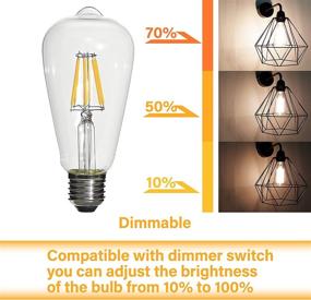 img 2 attached to Vintage Equivalent Daylight Dimmable Filament: Illuminating Nostalgia with Modern Efficiency