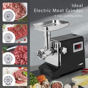 img 2 attached to 🍔 Efficiently Grind Meat with VIVOHOME 1500W Electric Meat Grinder & 3-in-1 Burger Maker Sausage Stuffer: Versatile 4 Grinding Plates Included