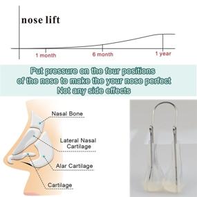 img 3 attached to 👃 Nose Shaper Lifter Clip - Enhancing Soft Silicone Device for Perfecting Nose Shape, Straightening Bridge, and Slimming - Rhinoplasty Corrector & Safety Nose Beauty Up Lifting Solution