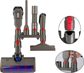 img 3 attached to 🧹 Dyson Accessories Holder: Neatly Store Attachments for V7 V8 V10 V11 Vacuum Cleaner (6 Storage Sockets)