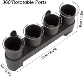 img 2 attached to 🧹 Dyson Accessories Holder: Neatly Store Attachments for V7 V8 V10 V11 Vacuum Cleaner (6 Storage Sockets)