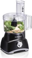 🍲 hamilton beach food processor & vegetable chopper: 8 cup, black - slice, shred, mince, and puree with ease! logo