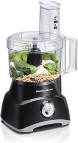 img 4 attached to 🍲 Hamilton Beach Food Processor & Vegetable Chopper: 8 Cup, Black - Slice, Shred, Mince, and Puree with Ease!