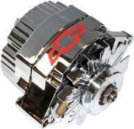 🔋 proform 141-657 100 amp 10si chrome finish 1-wire alternator for gm - high performance with internal regulator and red bowtie logo logo