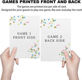 img 1 attached to 🌸 Pink and Gold Floral Baby Shower Games Bundle: Bingo, Find The Guest, The Price Is Right, + More! (25 Games Included)