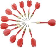 🎯 midway monsters 12 pack red metal tip brass balloon darts: premium quality fun for everyone! logo