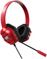 gumdrop droptech usb b2 over-ear rugged headset with chew-proof cord, microphone, wired usb audio connector for students - chromebook compatible (75 db/110 db/32ohms) (usb headset, red) logo