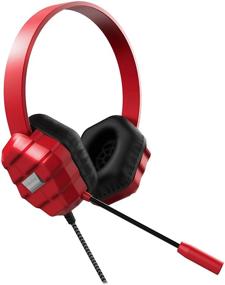 img 4 attached to Gumdrop Droptech USB B2 Over-Ear Rugged Headset with Chew-Proof Cord, Microphone, Wired USB Audio Connector for Students - Chromebook Compatible (75 db/110 db/32ohms) (USB Headset, Red)