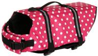 🐾 chezabbey dog life jacket: adjustable safety vest with handle and reflective strips for swimming and boating - perfect for small and large cats, puppies and kittens логотип