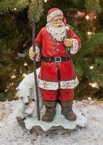 img 3 attached to Santa Polar Resin Decorative Figurine
