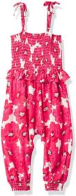 img 3 attached to Jessica Simpson Girls Romper Stripe Girls' Clothing for Jumpsuits & Rompers