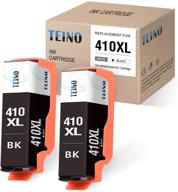 🖨️ teino remanufactured ink cartridges for epson 410 410xl t410 t410xl, compatible with epson expression premium xp-640 xp-830 xp-7100 xp-630 xp-530 xp-635 (2-pack, black) logo