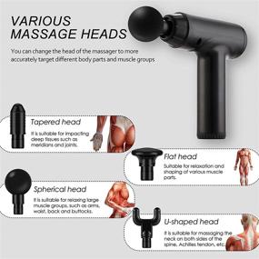 img 3 attached to 💪 STARHUI Deep Tissue Muscle Massage Gun Electric Handheld Percussion Massager for Back, Neck, Shoulders, Arms – 6 Adjustable Speeds, 4 Interchangeable Heads (White)