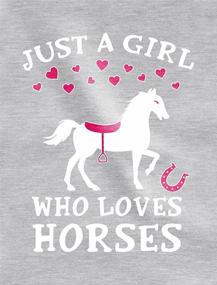 img 3 attached to Tstars Loves Horses Toddler T Shirt Girls' Clothing