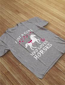 img 1 attached to Tstars Loves Horses Toddler T Shirt Girls' Clothing