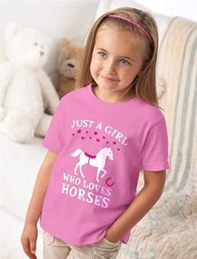 img 2 attached to Tstars Loves Horses Toddler T Shirt Girls' Clothing