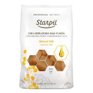 starpil wax - premium hard wax tablets with natural honey (2.2 lb/33 oz bag) logo