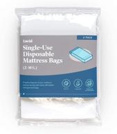 🛏️ 2-pack disposable plastic mattress bags by lucid - ideal for moving, storage, or disposal - 2 mil, single-use mattress bags logo