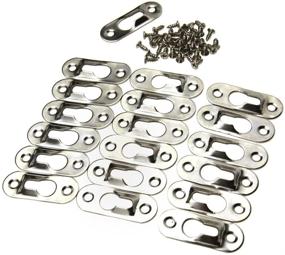 img 2 attached to 🖼️ Set of 20 Metal Keyhole Hanger Fasteners for Picture Frames: Improve SEO